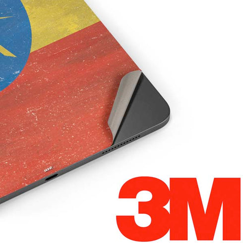 Ethiopia Flag Distressed Apple iPad Pro Skin
